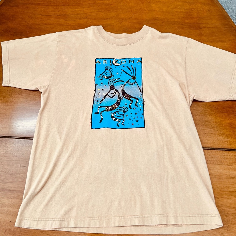 Y2K Graphic Beige T-Shirt